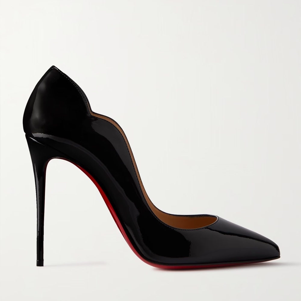 Authentic Christian Louboutin Patent leather Red Heels - light use